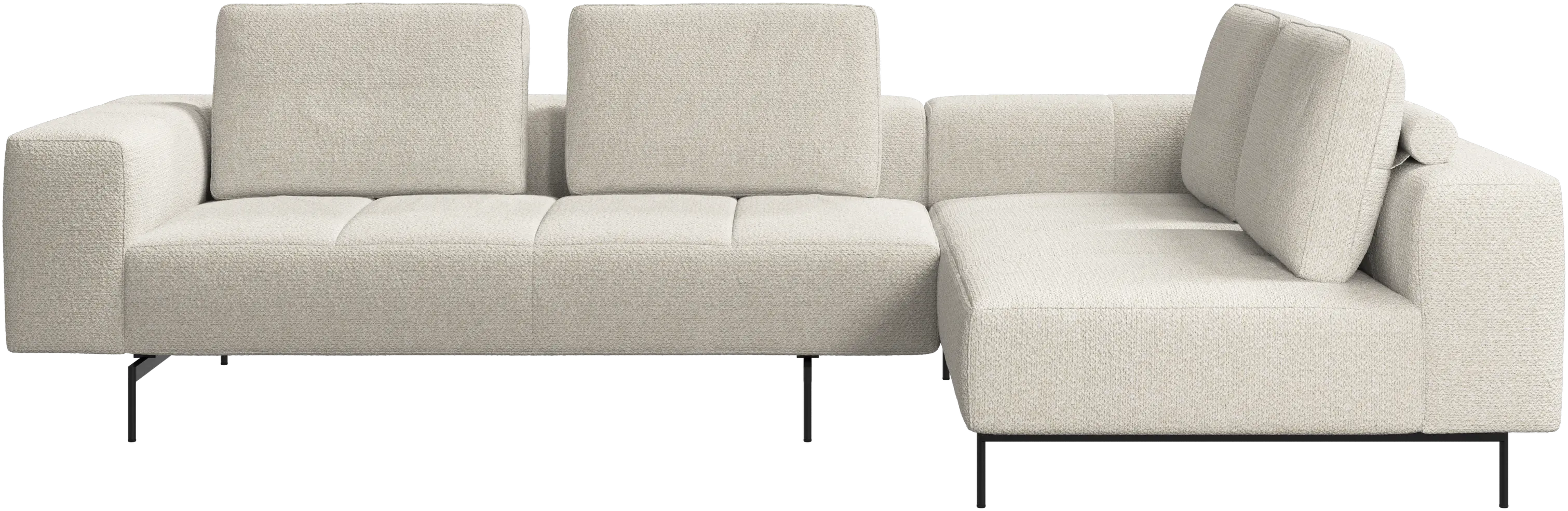 Amsterdam corner sofa with lounging unit