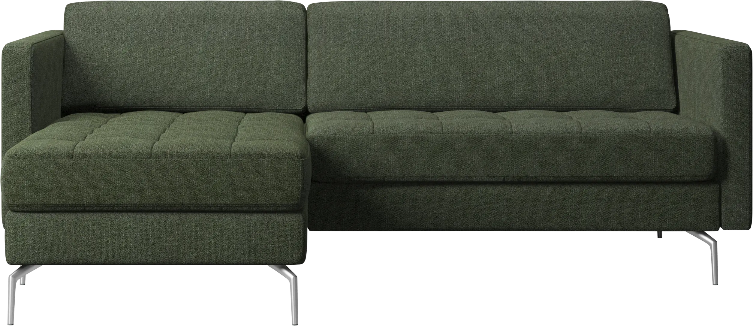 Osaka sofa with resting unit, tufted seat