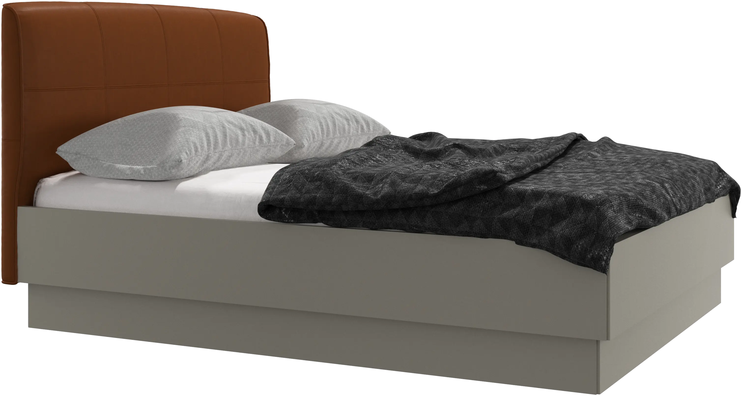 Houston, upholstered bed with storage