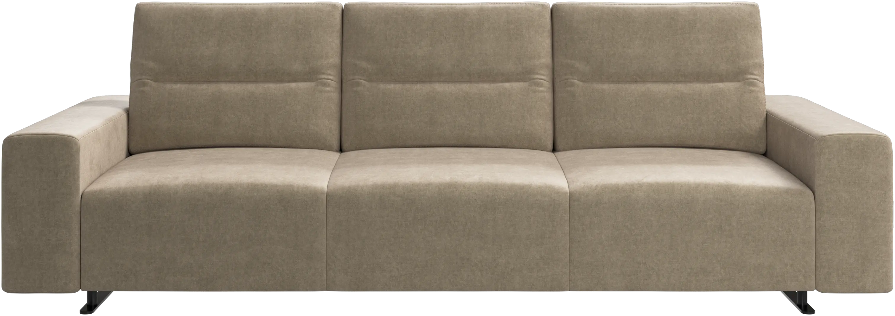 Hampton sofa with adjustable back and storage on the left side