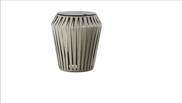 Side tables alencia side table, grey bonded leather.  H38xW42xL42cm 370019905053055