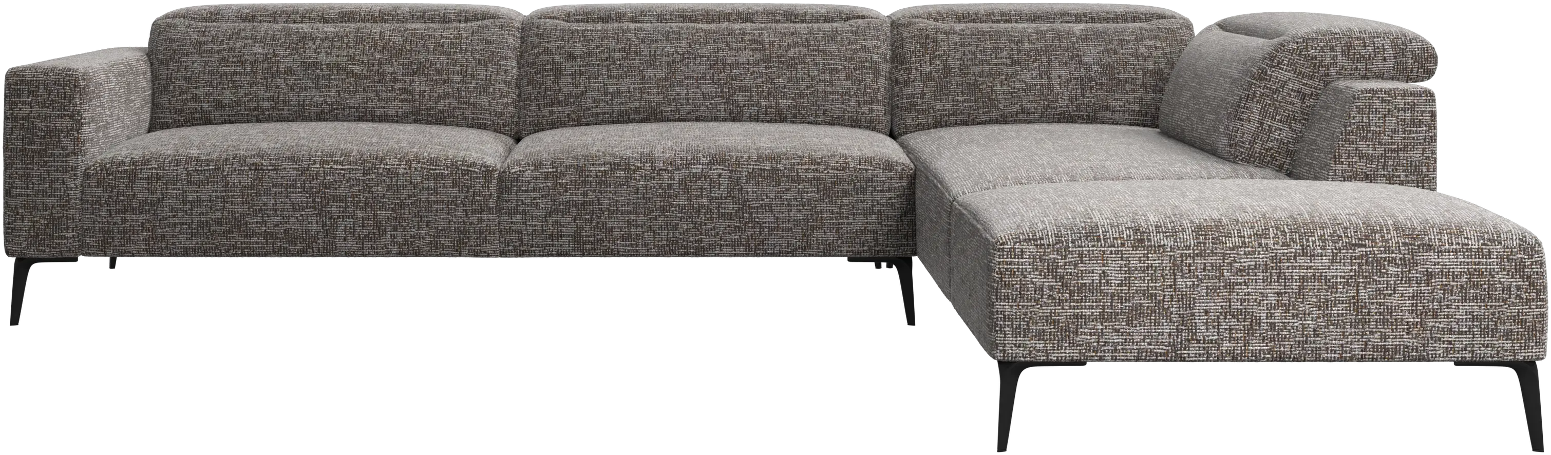 Zürich corner sofa with lounging unit