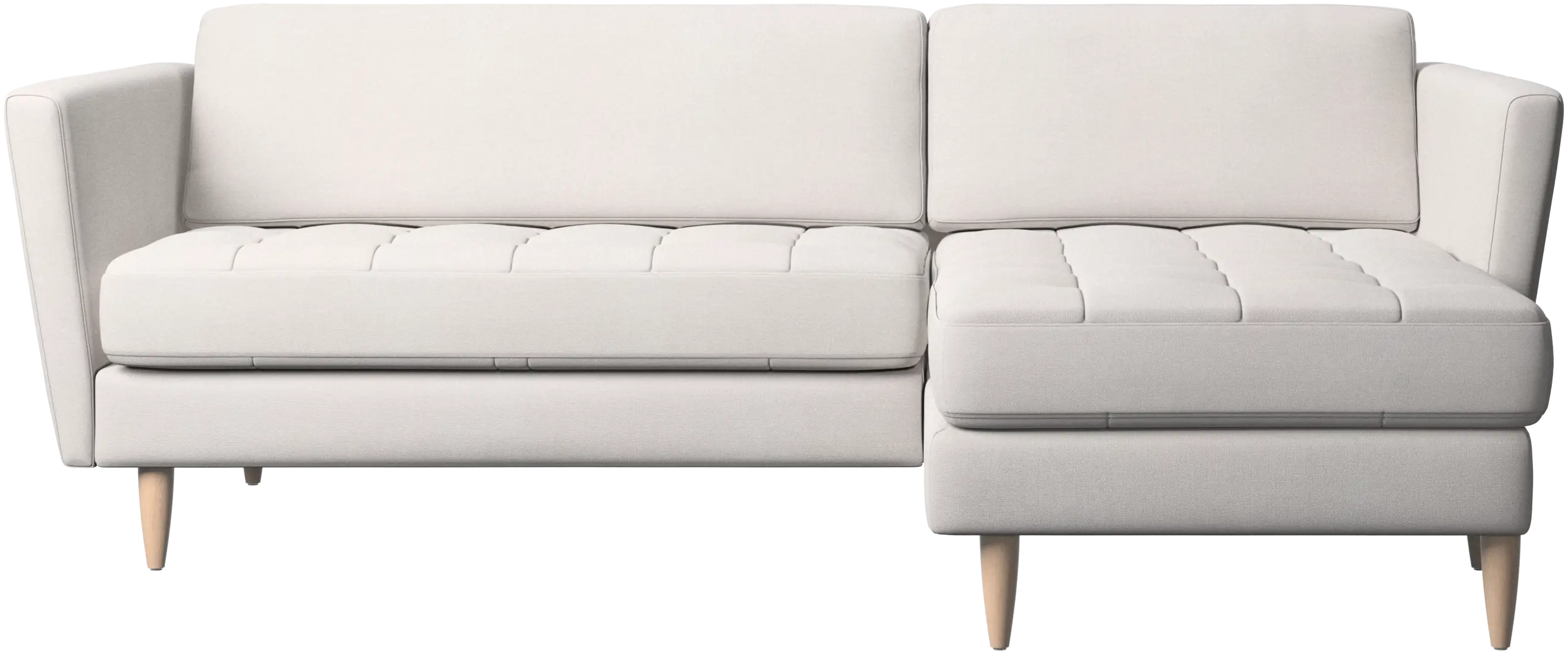 Osaka sofa with resting unit, tufted seat