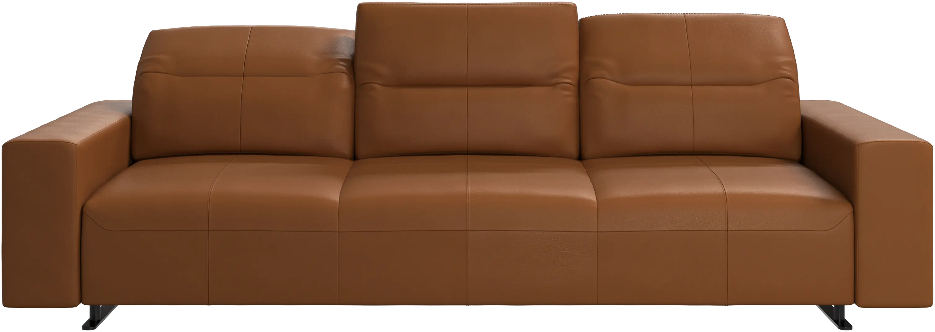 Hampton sofa with adjustable back and storage on the left side