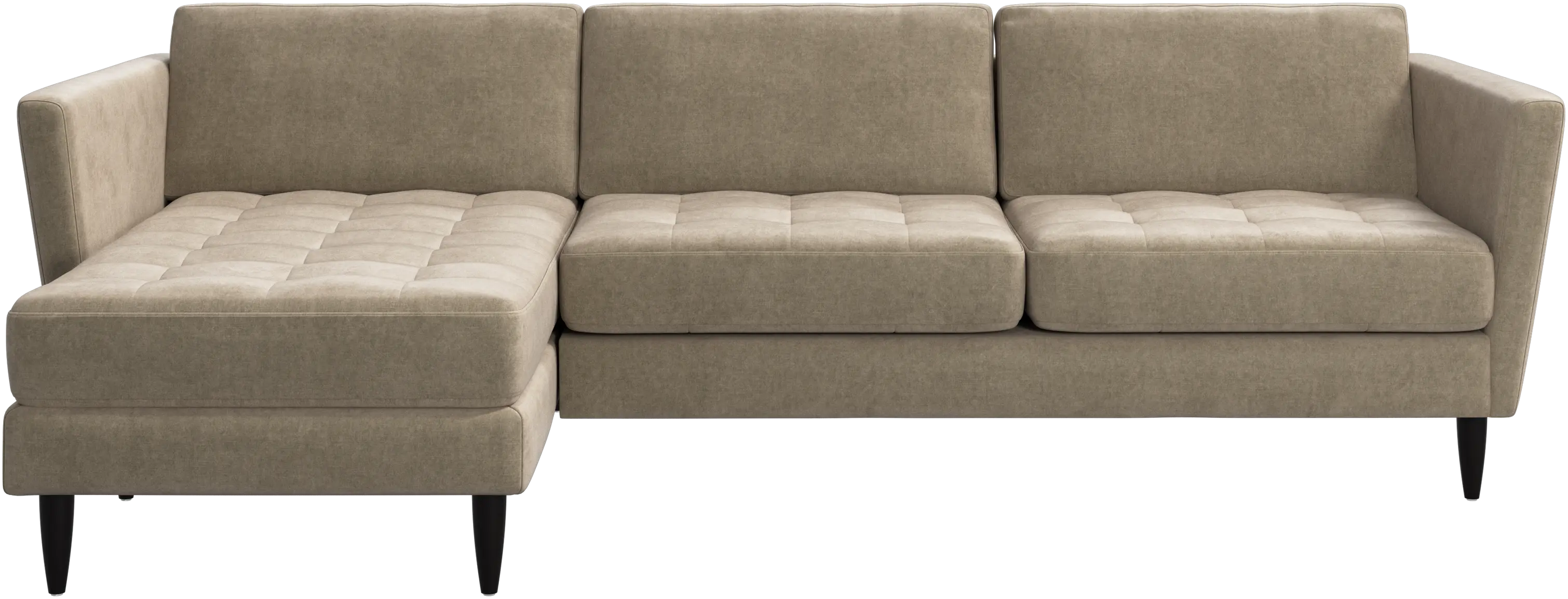 Osaka sofa with resting unit, tufted seat
