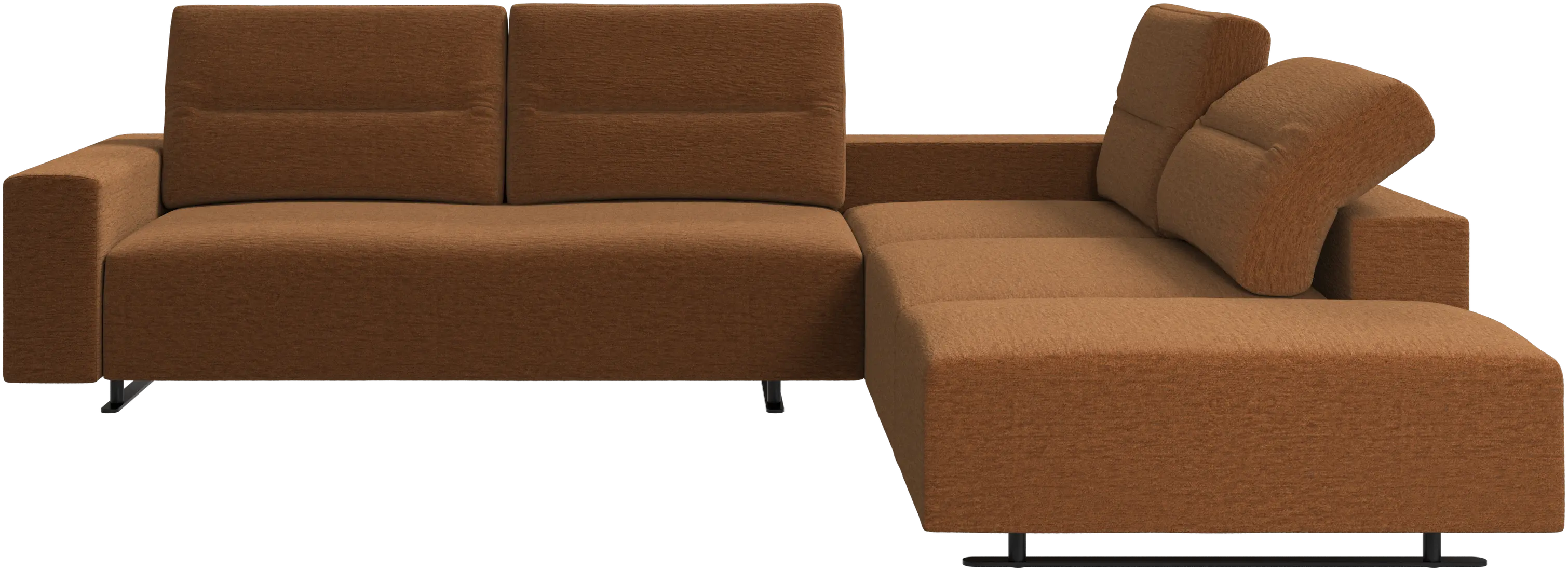 Hampton-sohva säädettävällä selkänojalla ka avopäädyllä