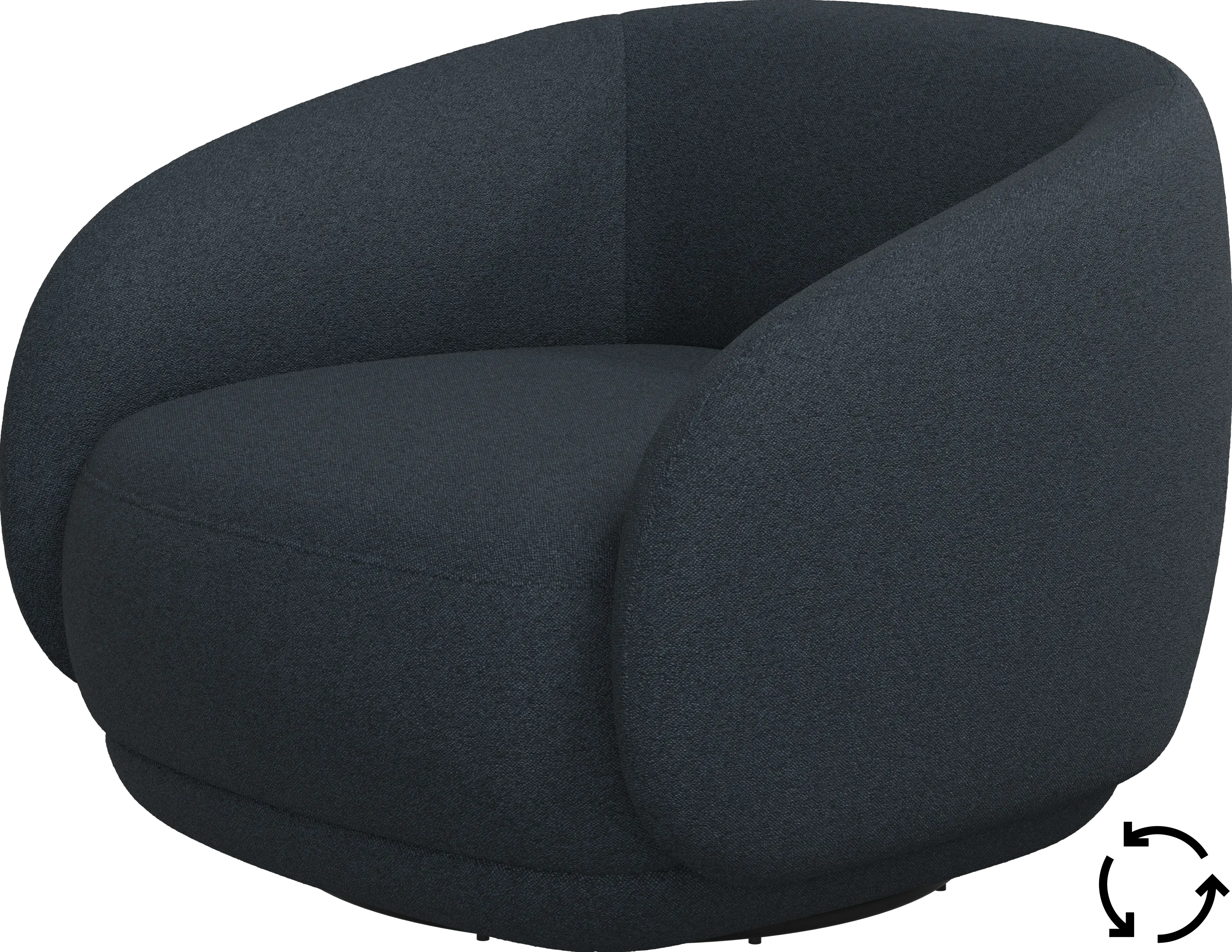 Bolzano armchair with swivel function