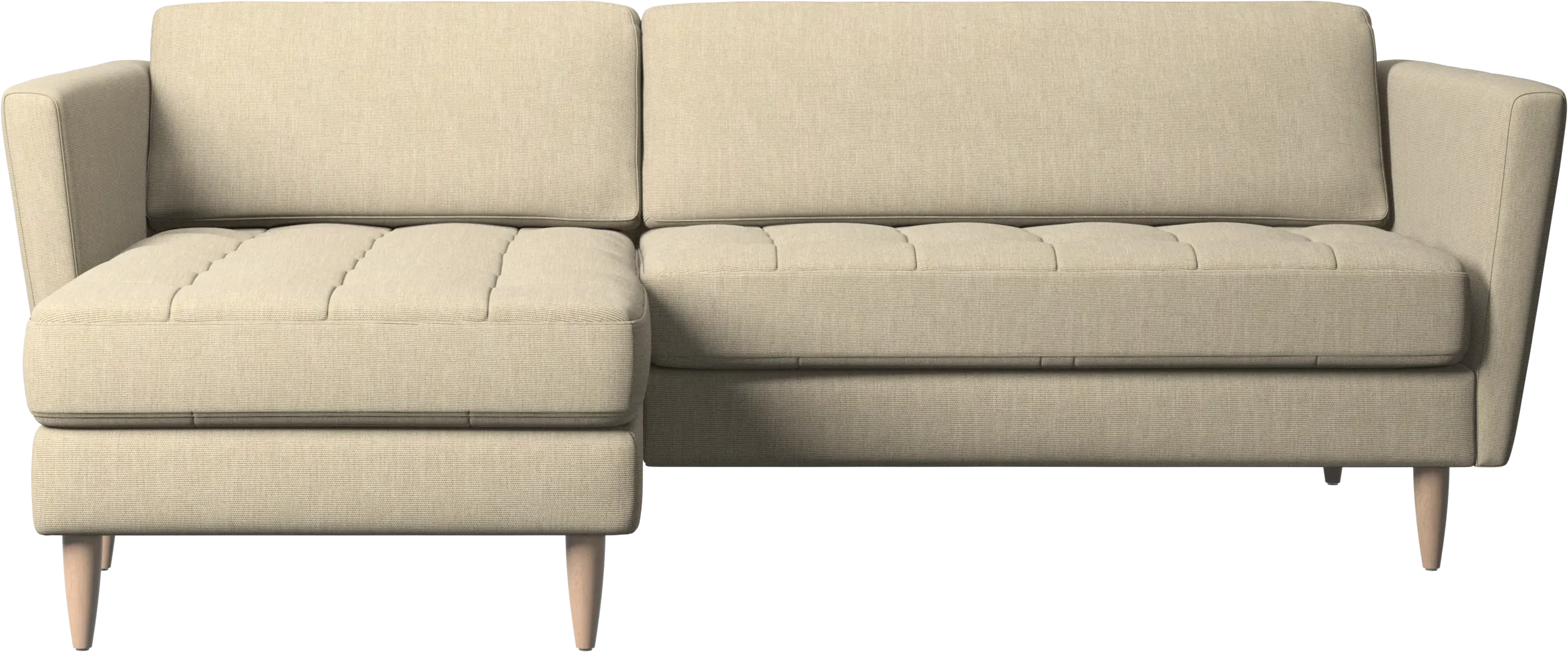 Osaka sofa with resting unit, tufted seat