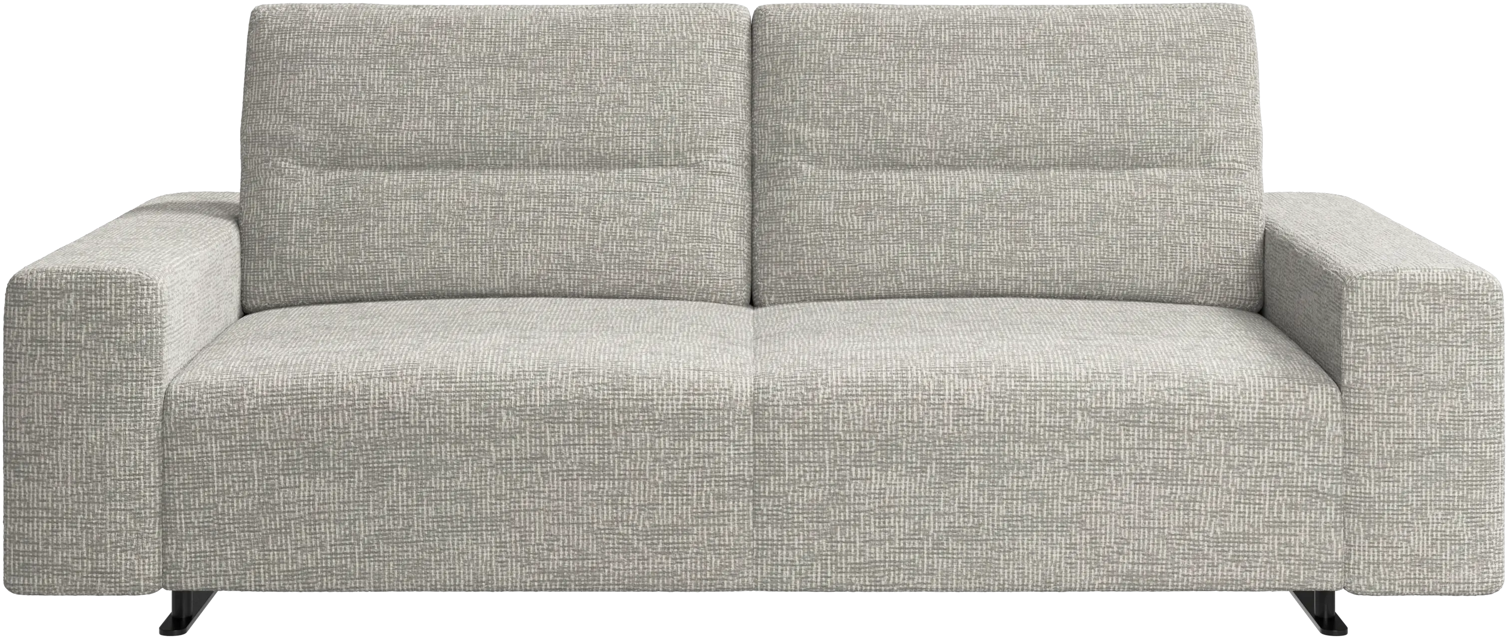 Hampton sofa with adjustable back and storage on the right side
