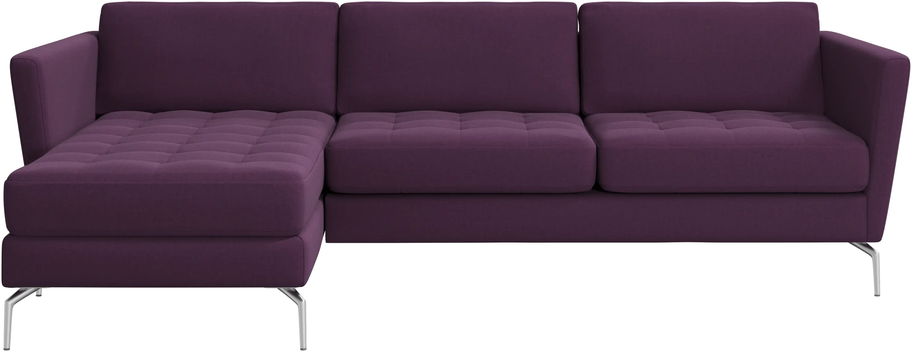 Osaka sofa with resting unit, tufted seat