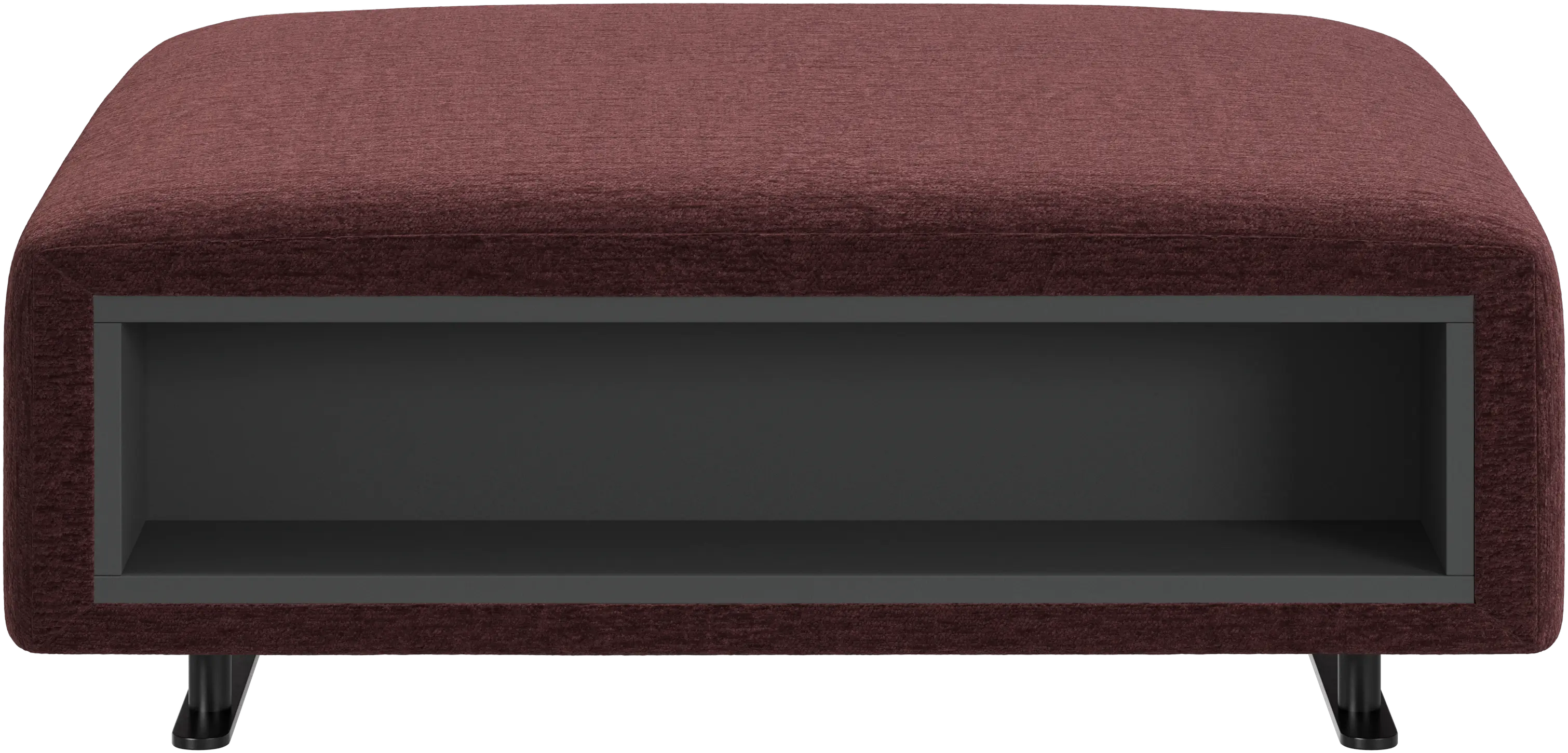 Hampton footstool with storage left and right sides