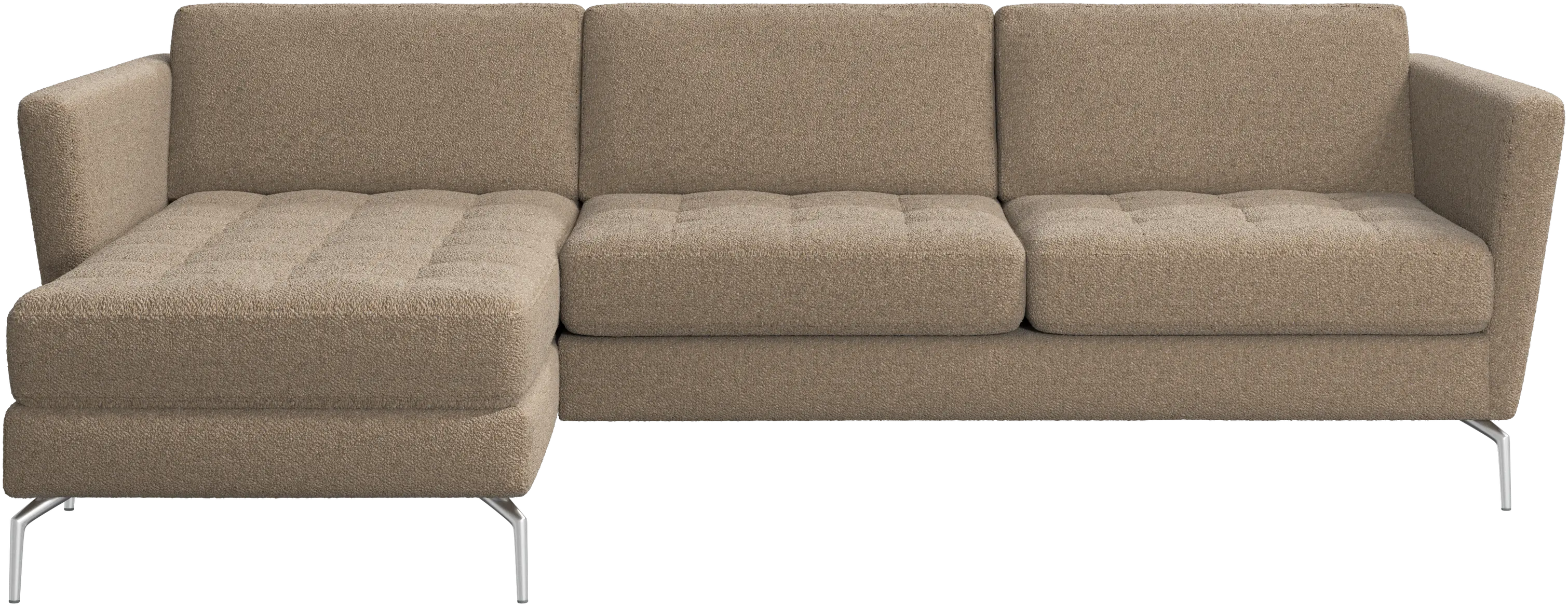 Osaka sofa with resting unit, tufted seat