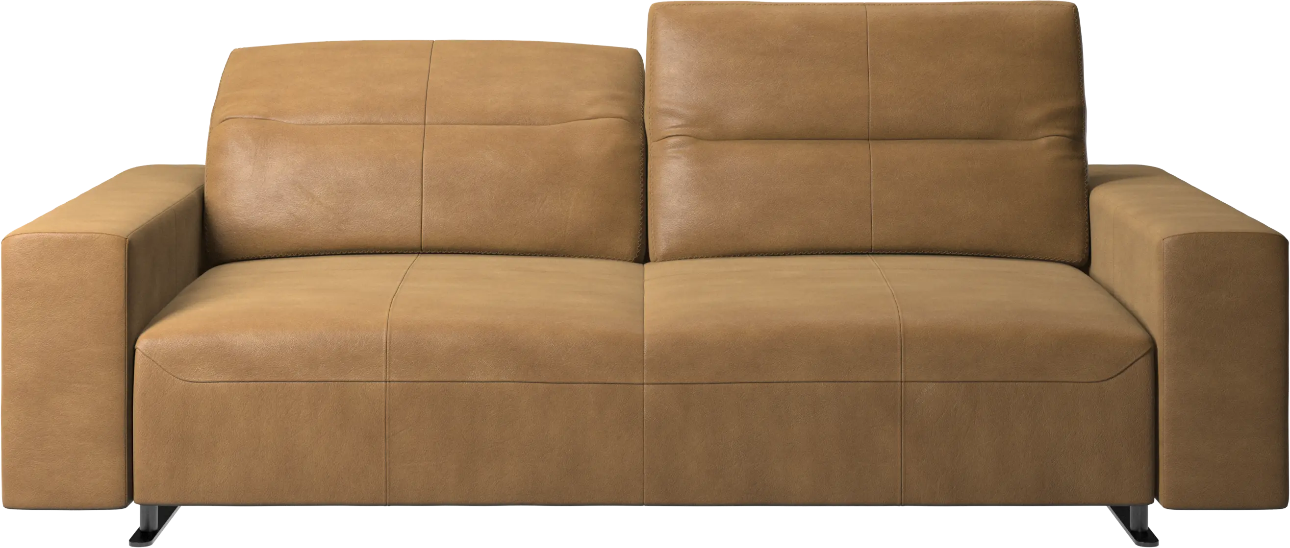 Hampton sofa with adjustable back and storage on the left side