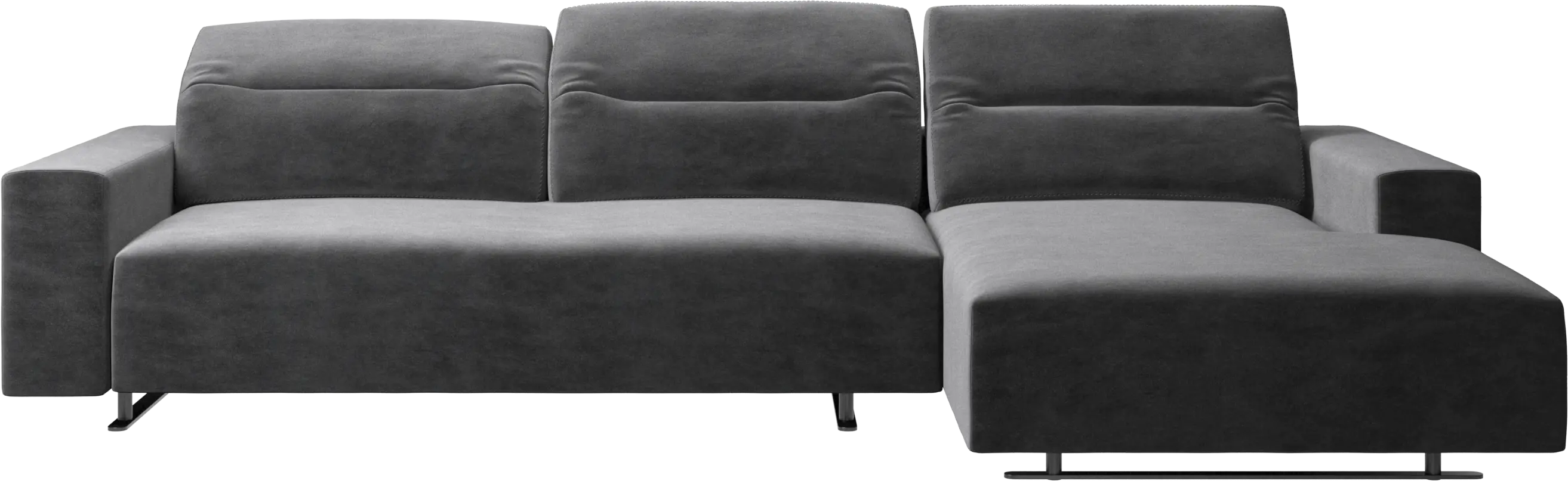 Hampton sofa with adjustable back and resting unit right side