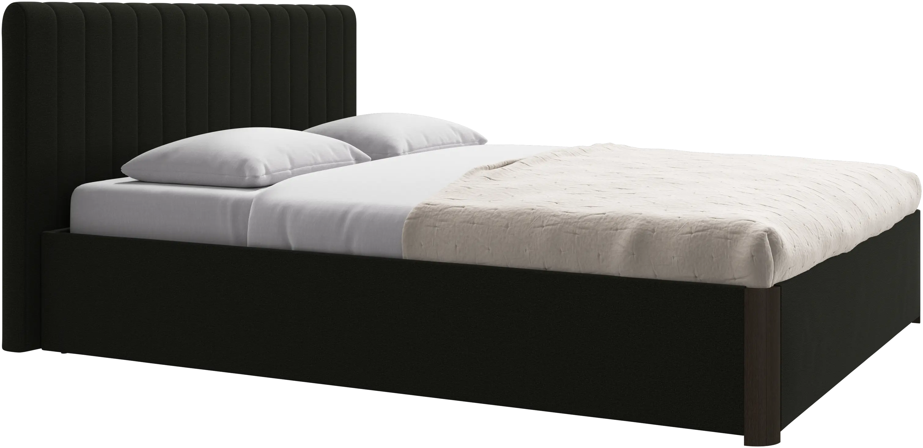 Element bed, bed-mounted headboard, with slats, excl. mattress