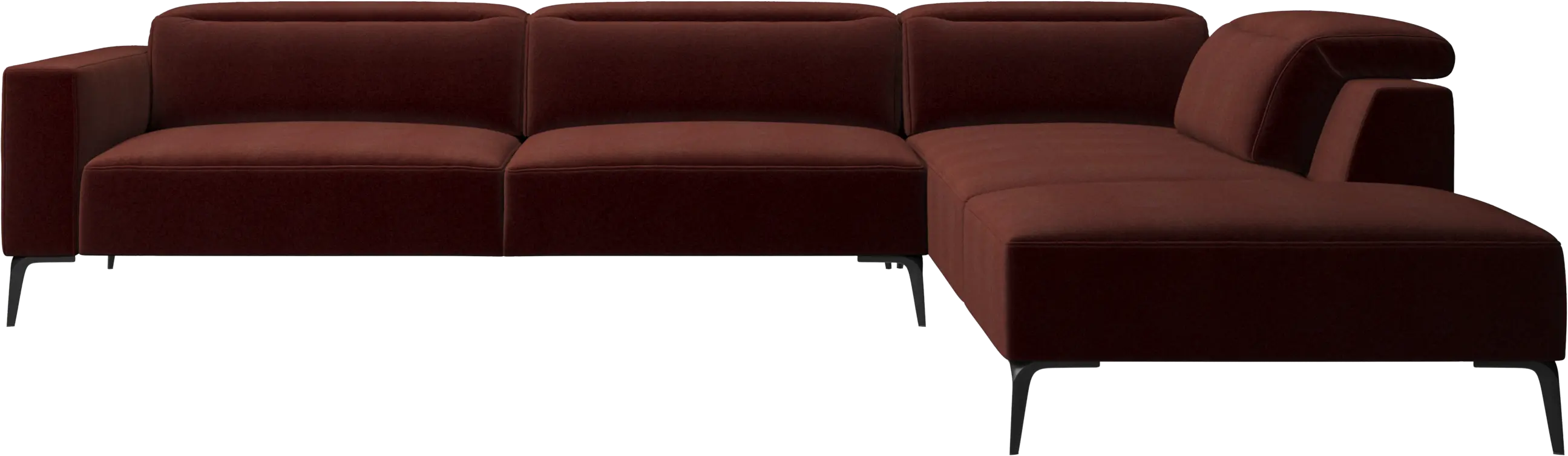 Zürich corner sofa with lounging unit