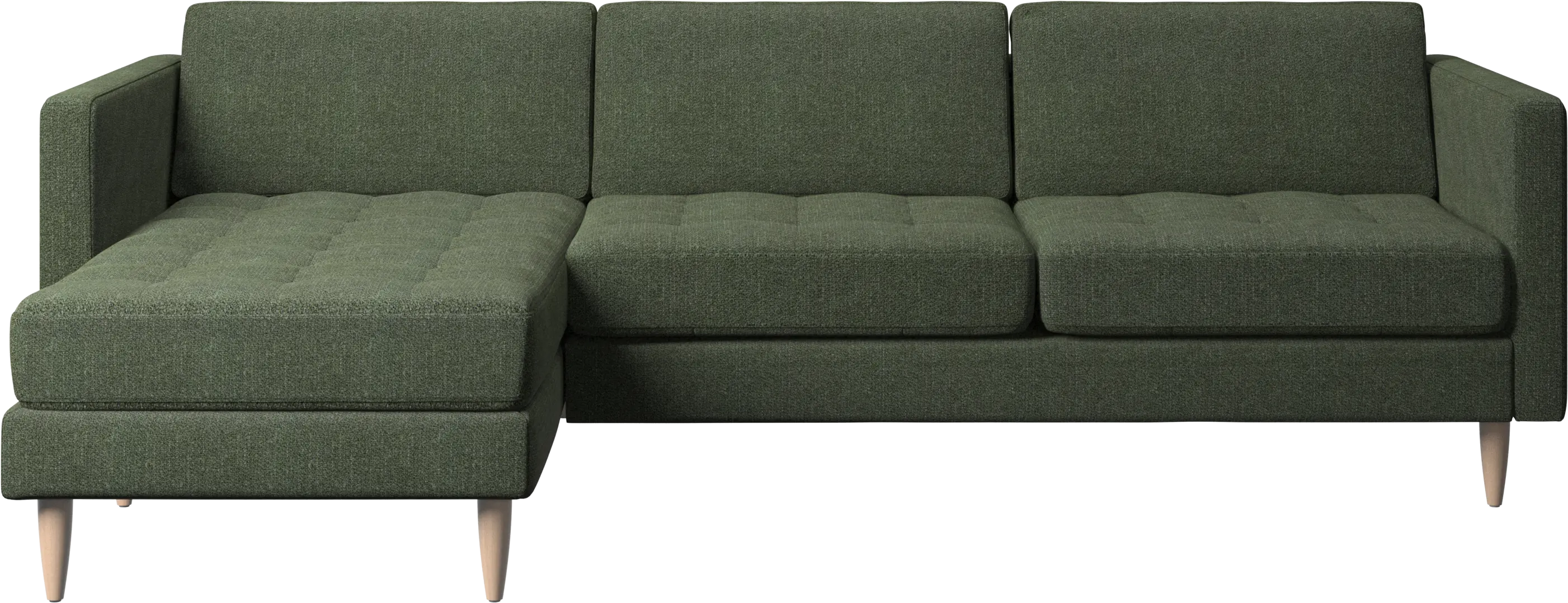 Osaka sofa with resting unit, tufted seat