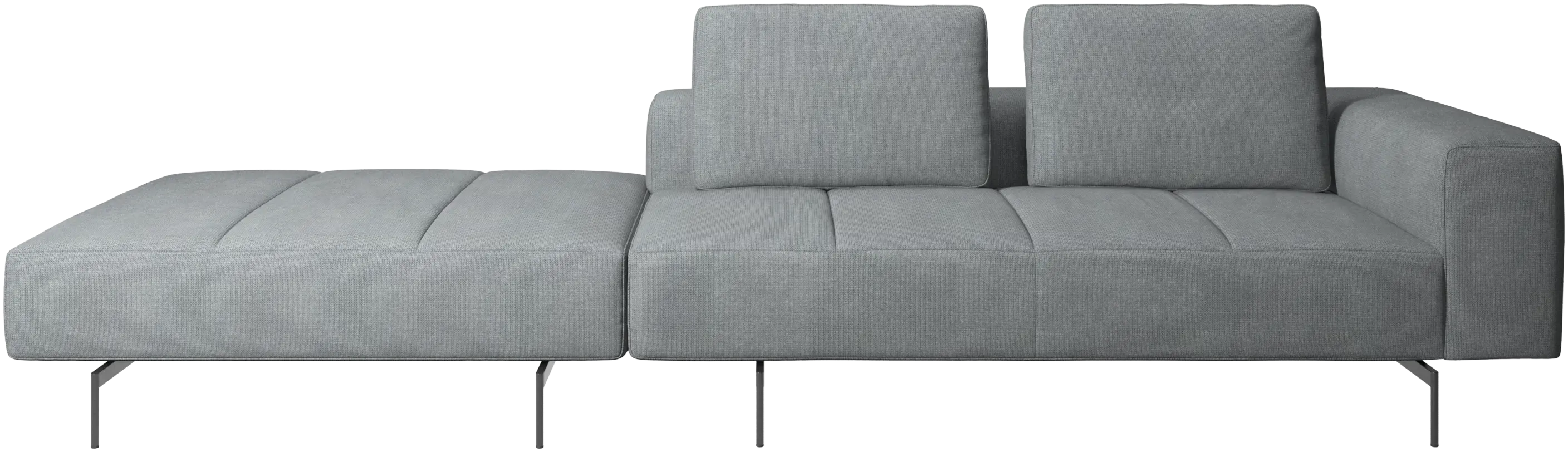 Amsterdam sofa with footstool on left side