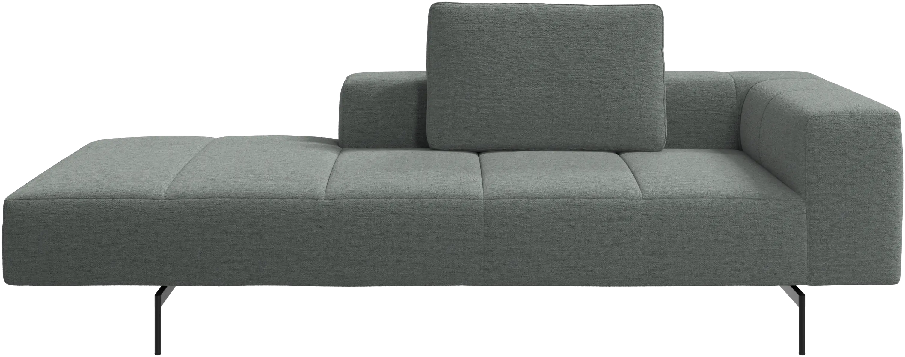 Amsterdam Iounging module for sofa, armrest right, open end left