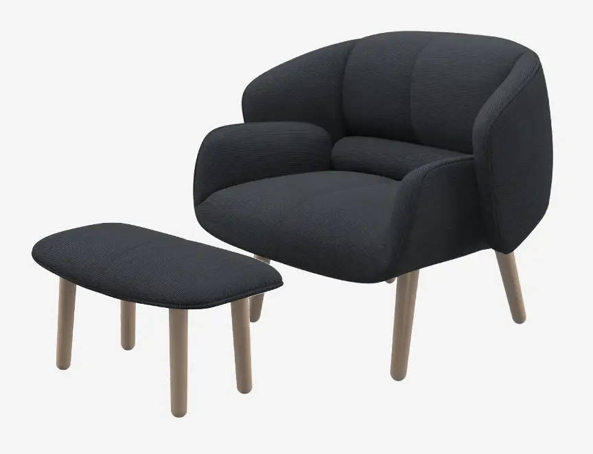 Armchairs Sessel mit Fußhocker