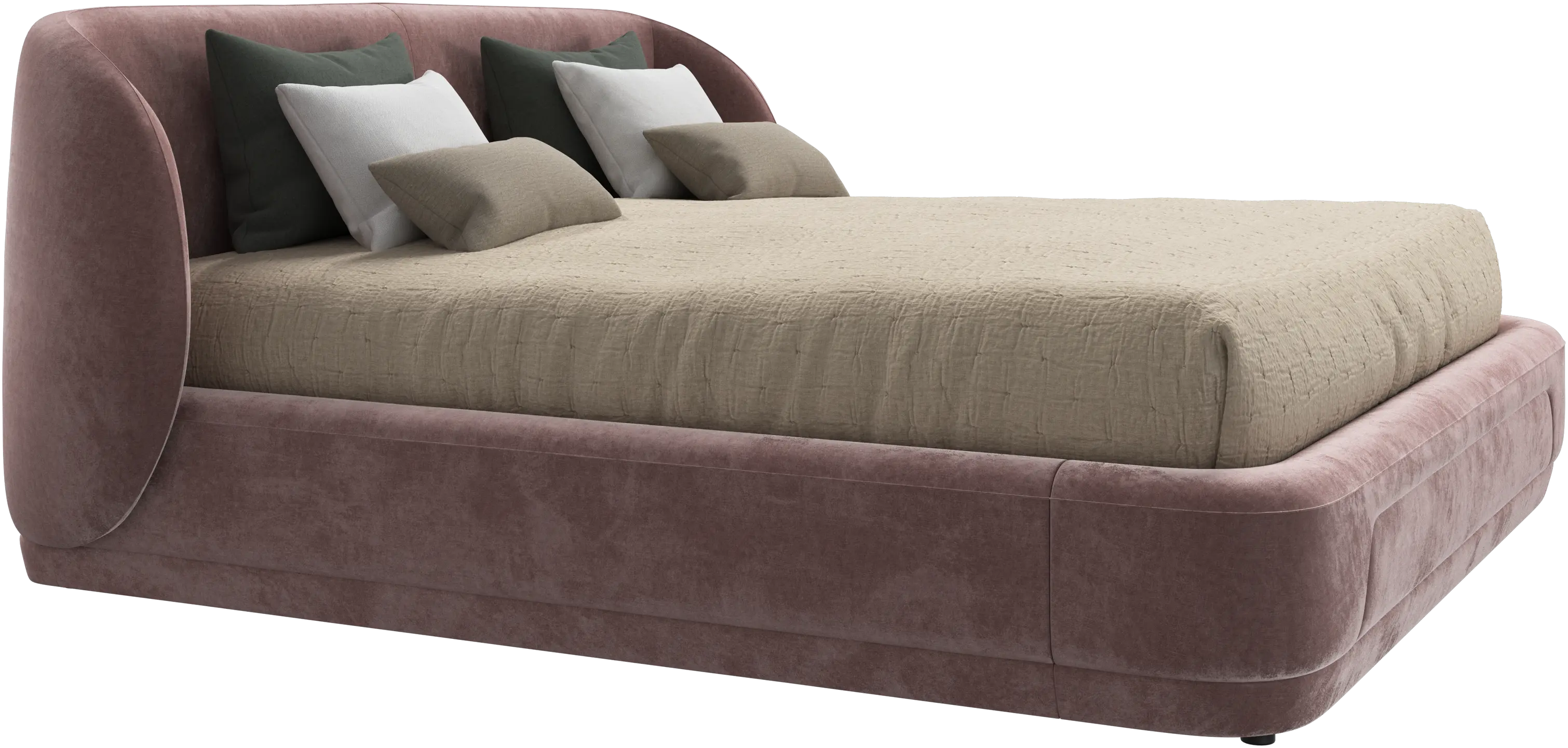 Bolzano bed with slats  - W193xL203cm