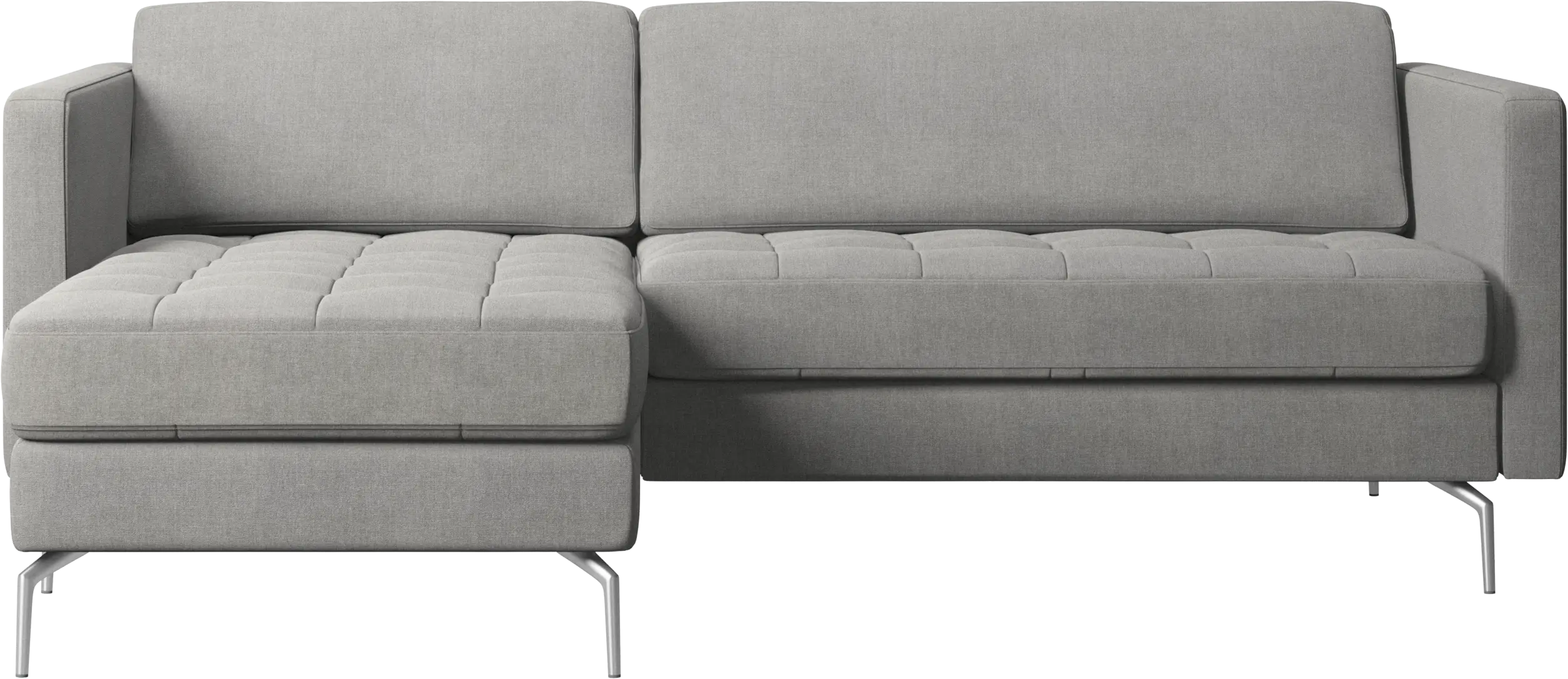 Osaka sofa with resting unit, tufted seat