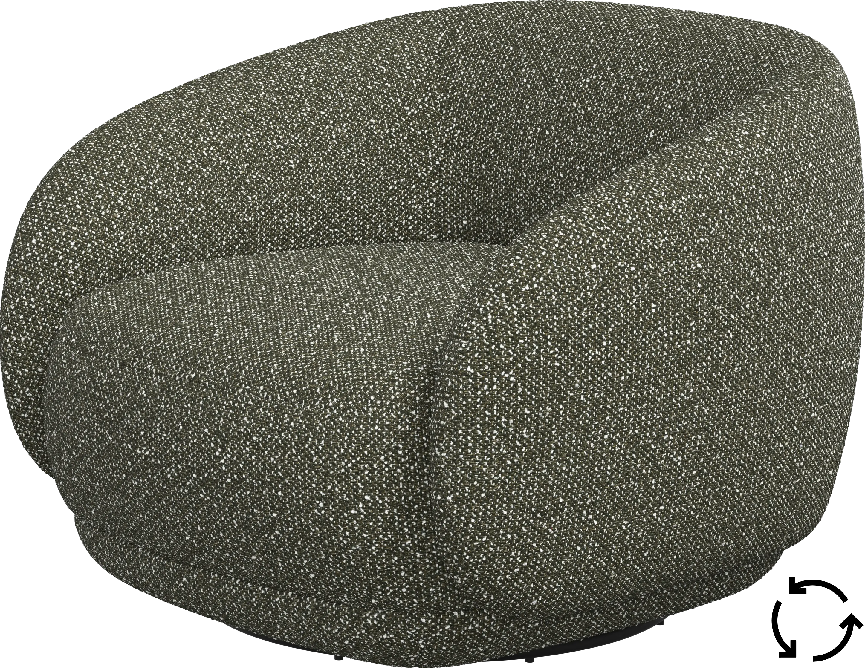 Bolzano armchair with swivel function