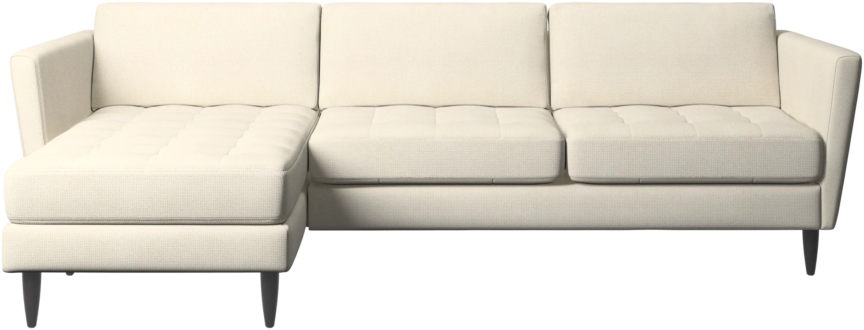 Osaka sofa with resting unit, tufted seat