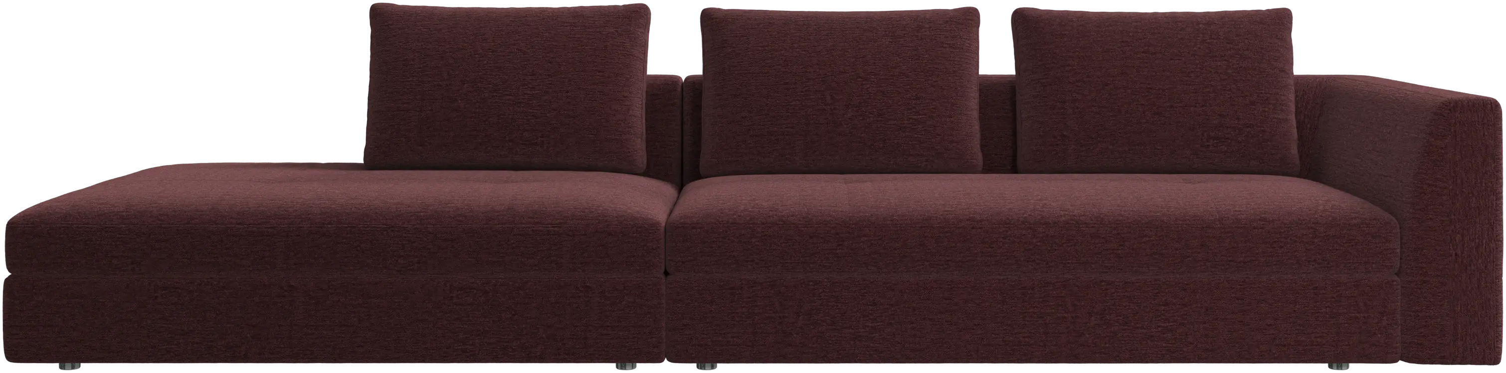 Sofá Bergamo con módulo lounge