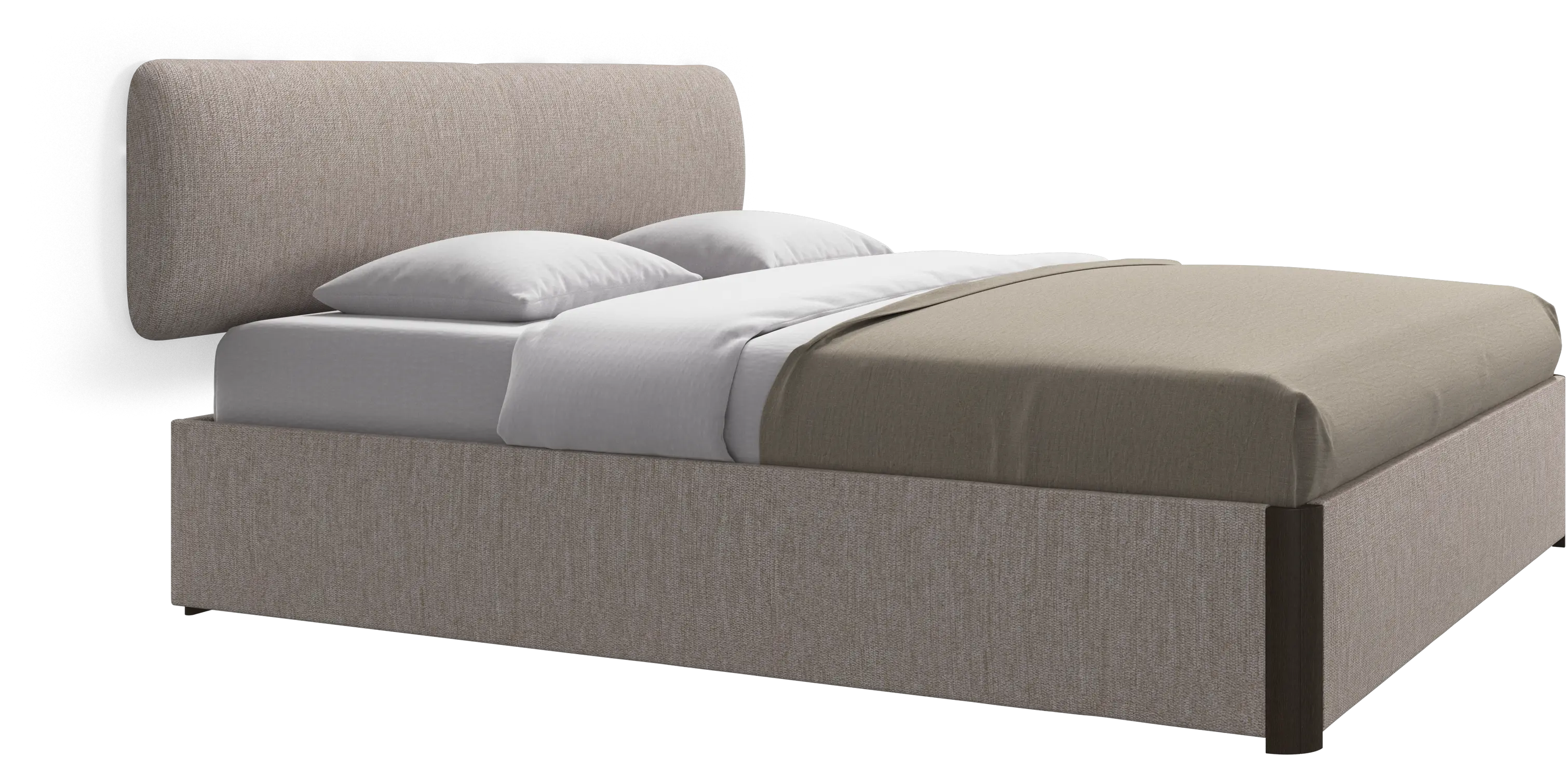 Element bed, wall-mounted headboard, with slats, excl. mattress