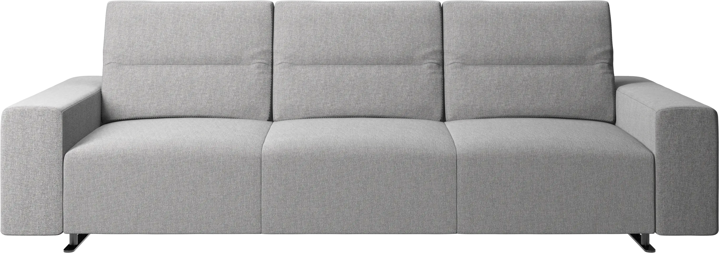 Hampton sofa with adjustable back and storage on the right side