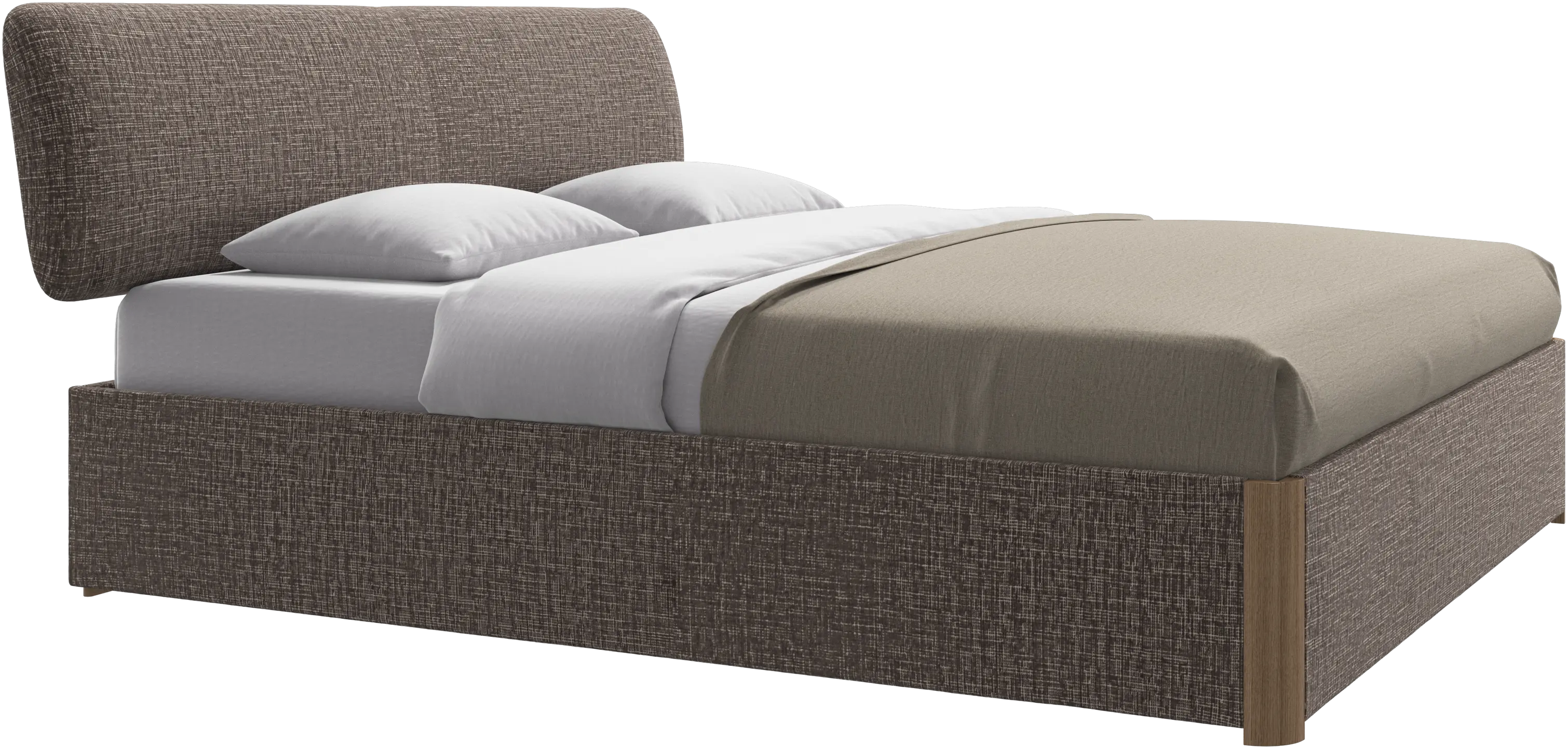 Element bed, bed-mounted headboard, with slats, excl. mattress