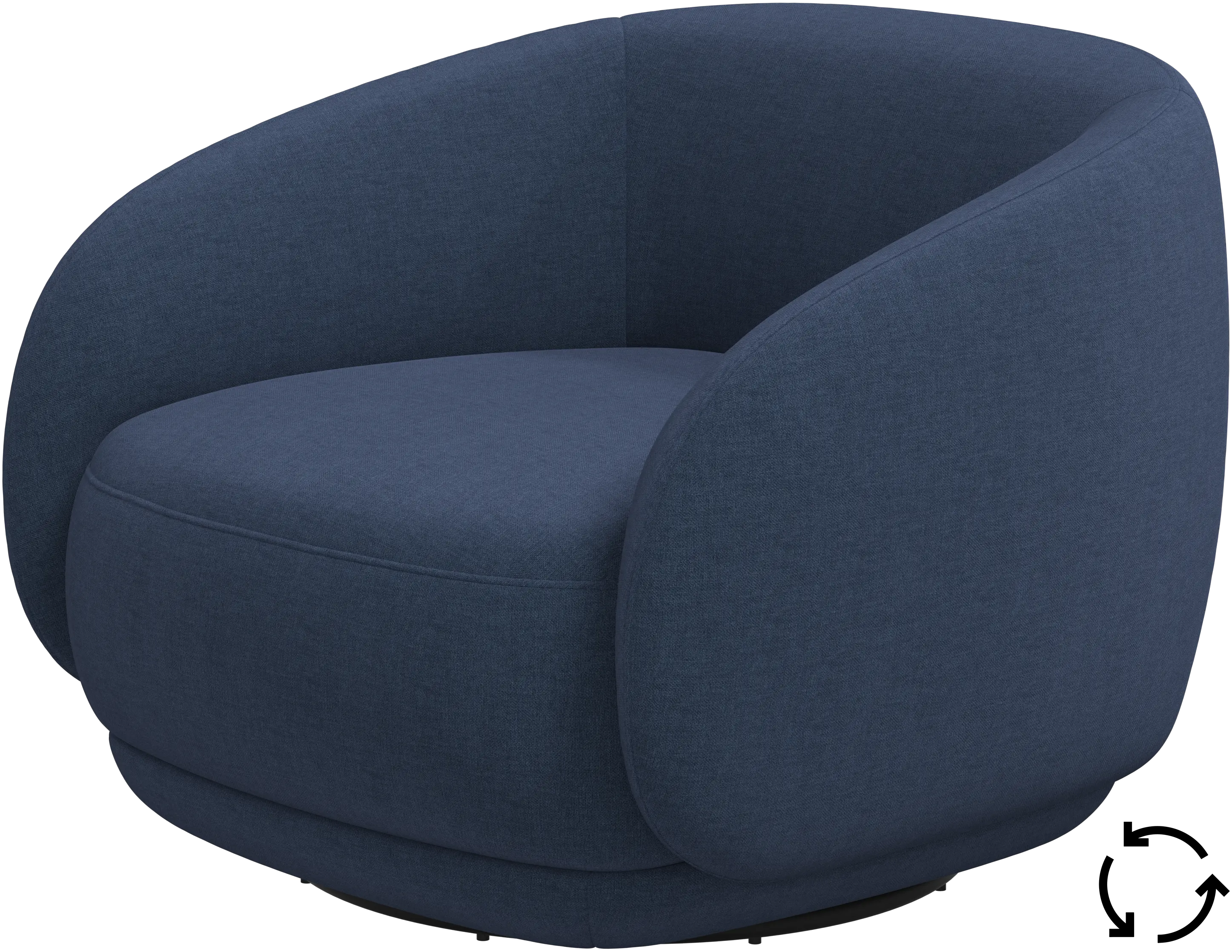 Bolzano chair with swivel base