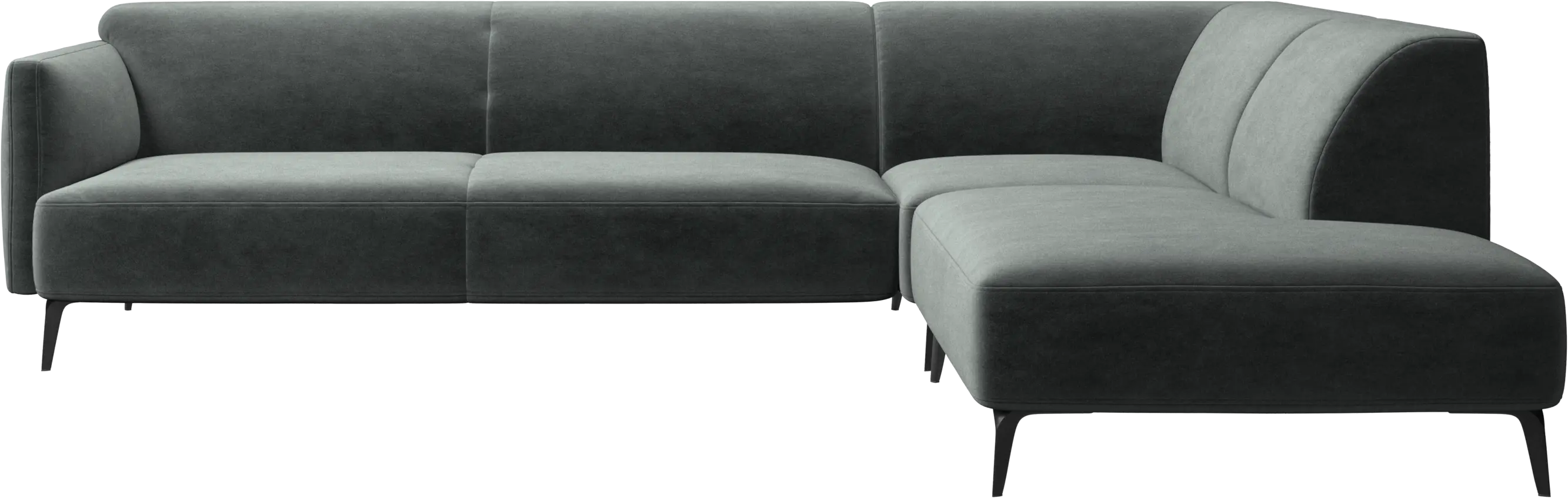 Modena corner sofa with lounging unit