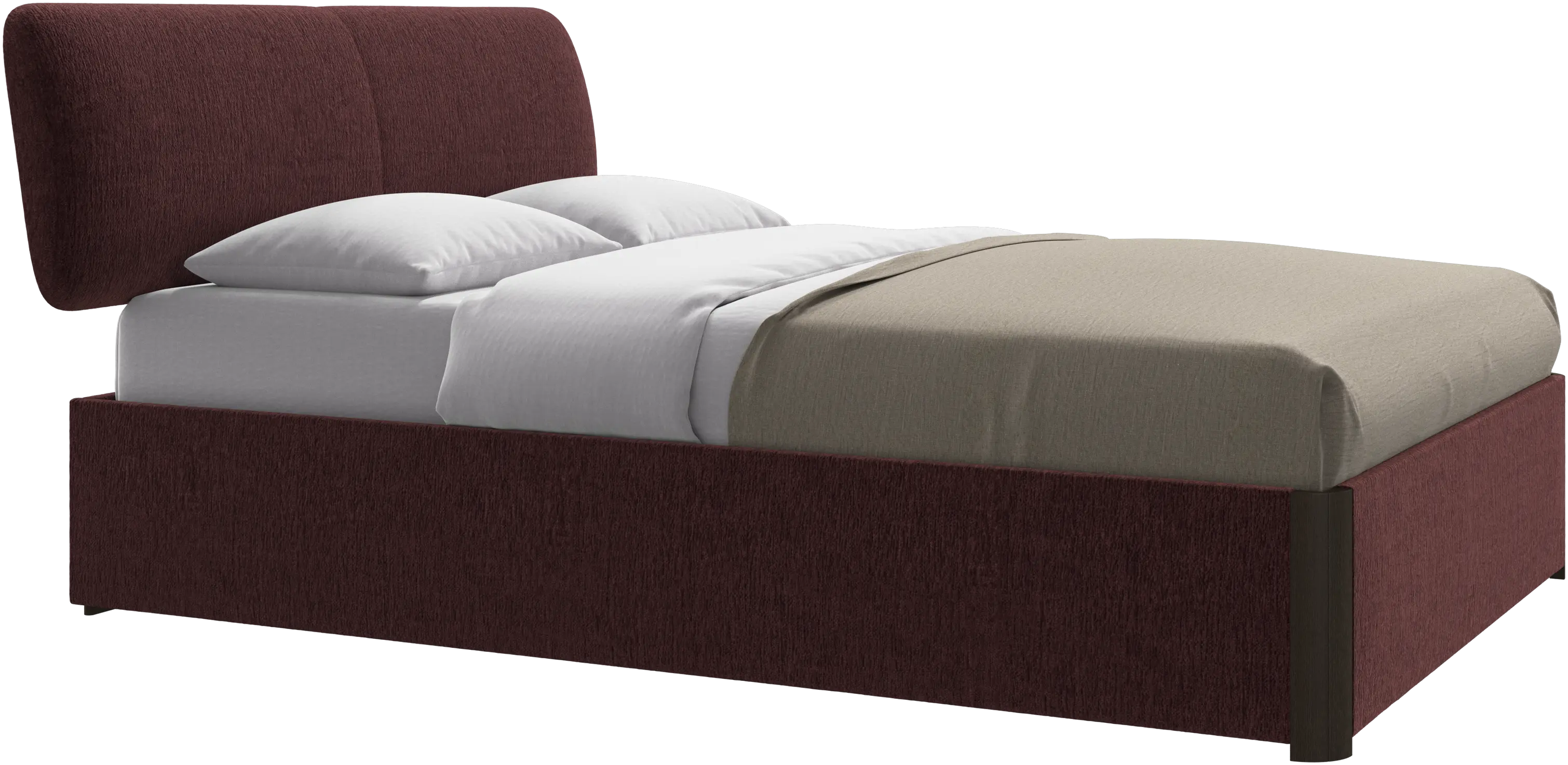 Element bed, bed-mounted headboard, with slats, excl. mattress