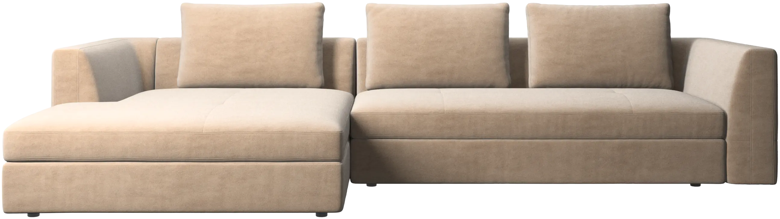 Bergamo sofa with resting unit