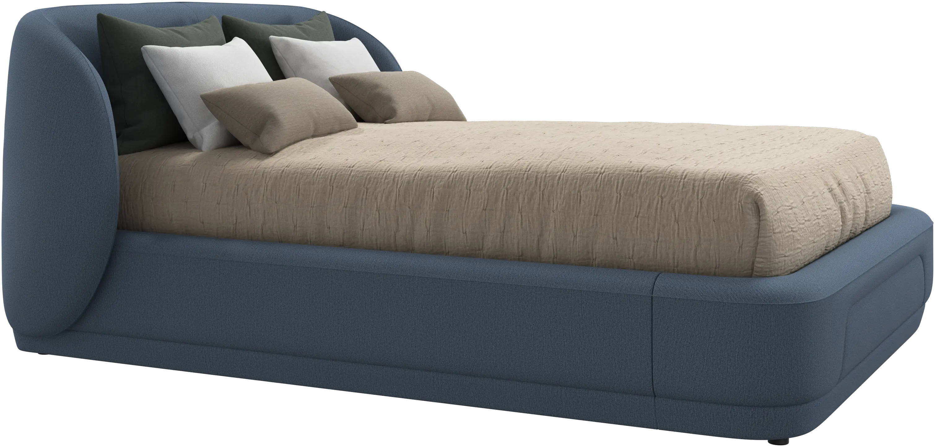 Bolzano bed with slats  - W140xL190cm