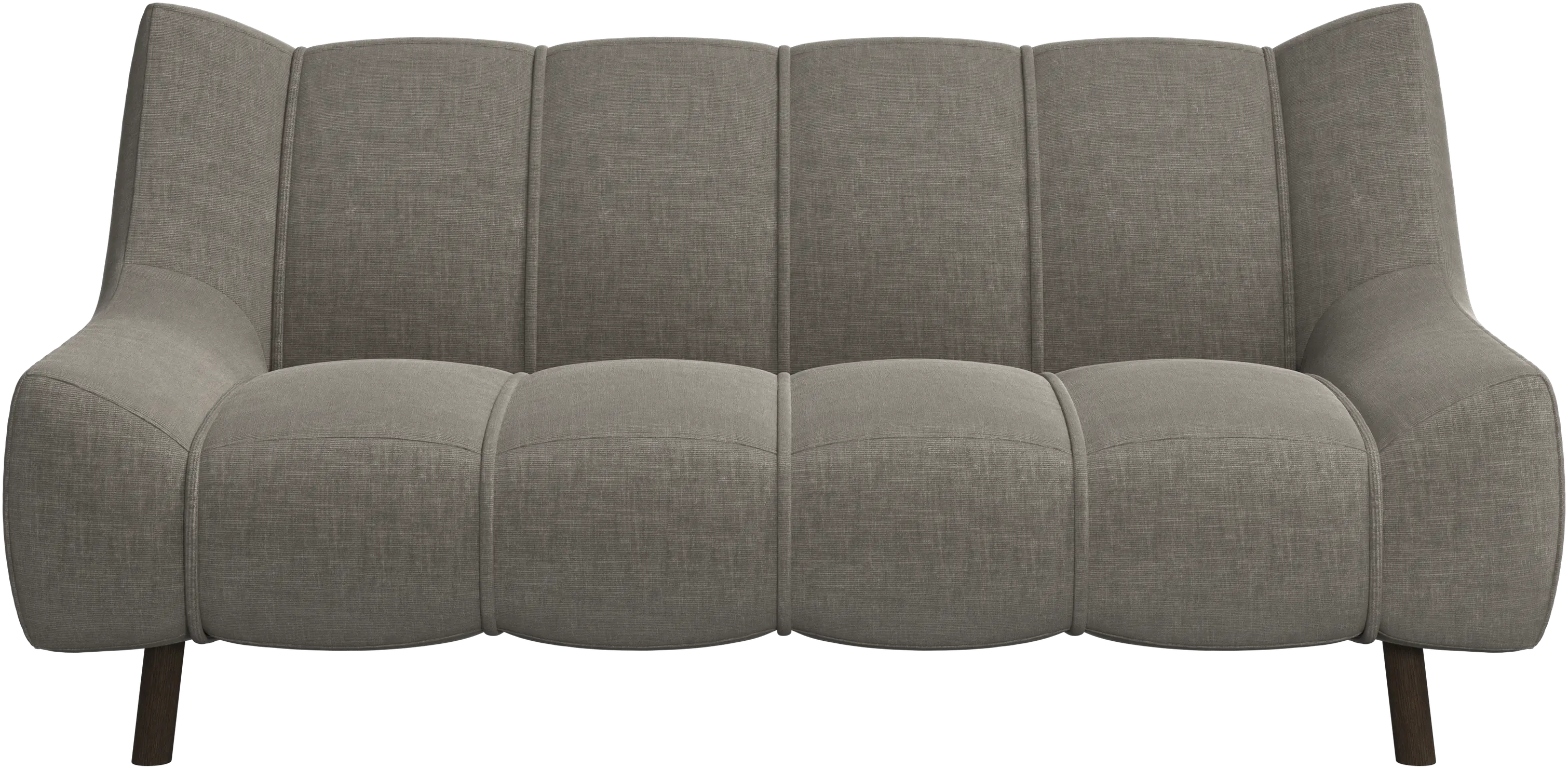 Canapé 2 places Nawabari, jambe en bois