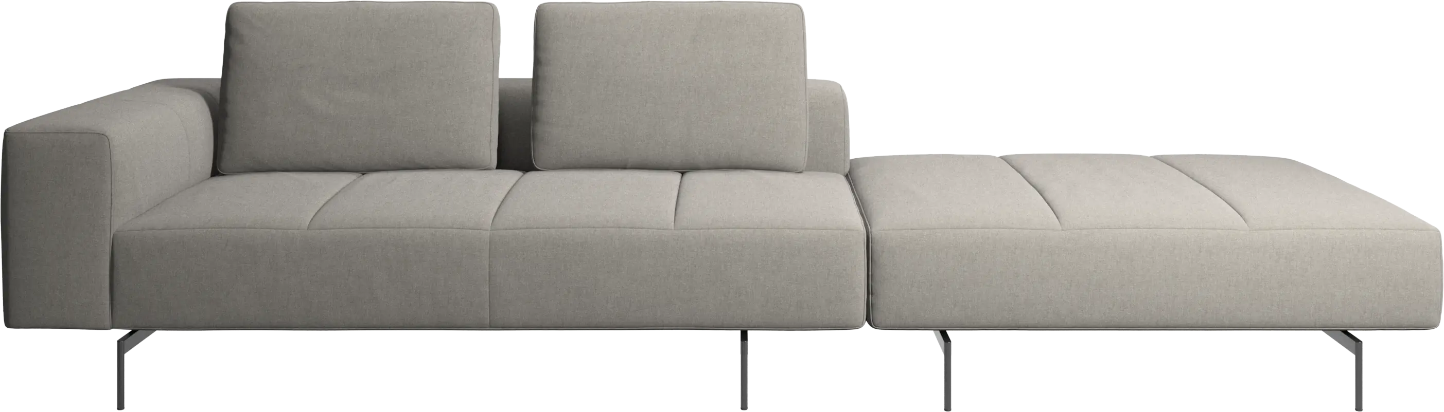 Amsterdam sofa with footstool on right side