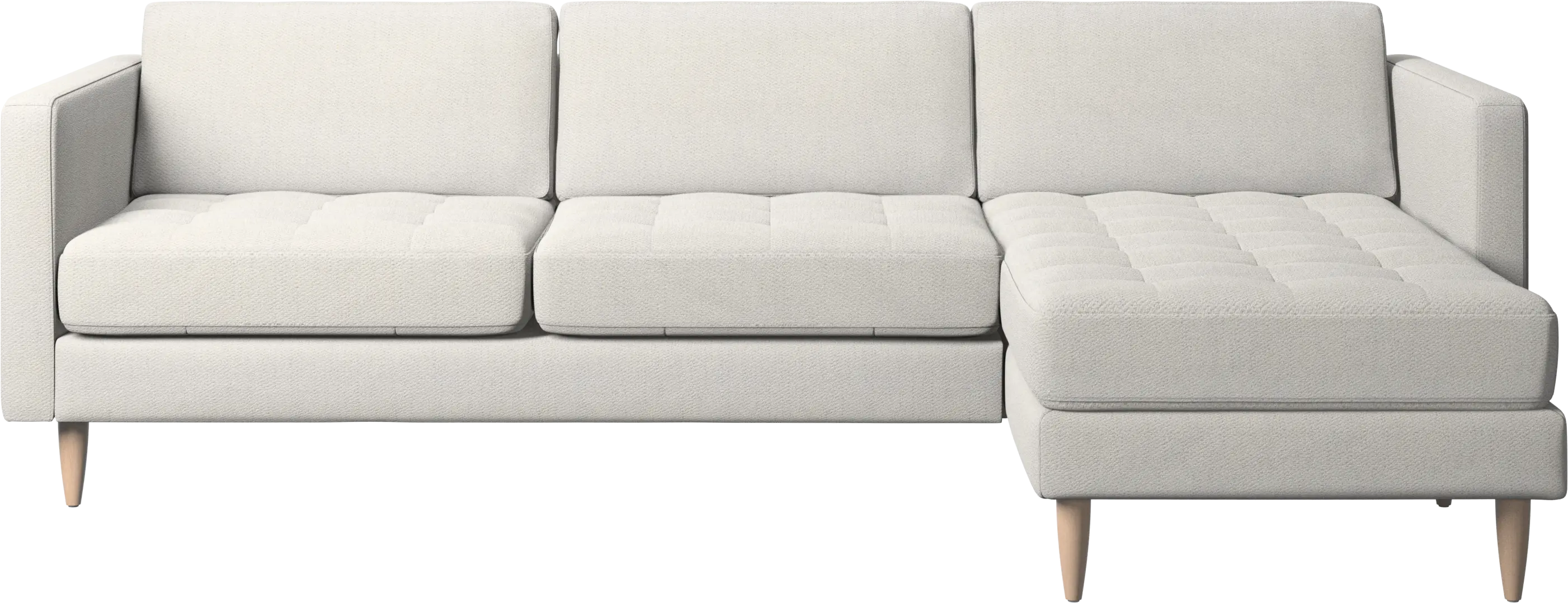 Osaka sofa with resting unit, tufted seat