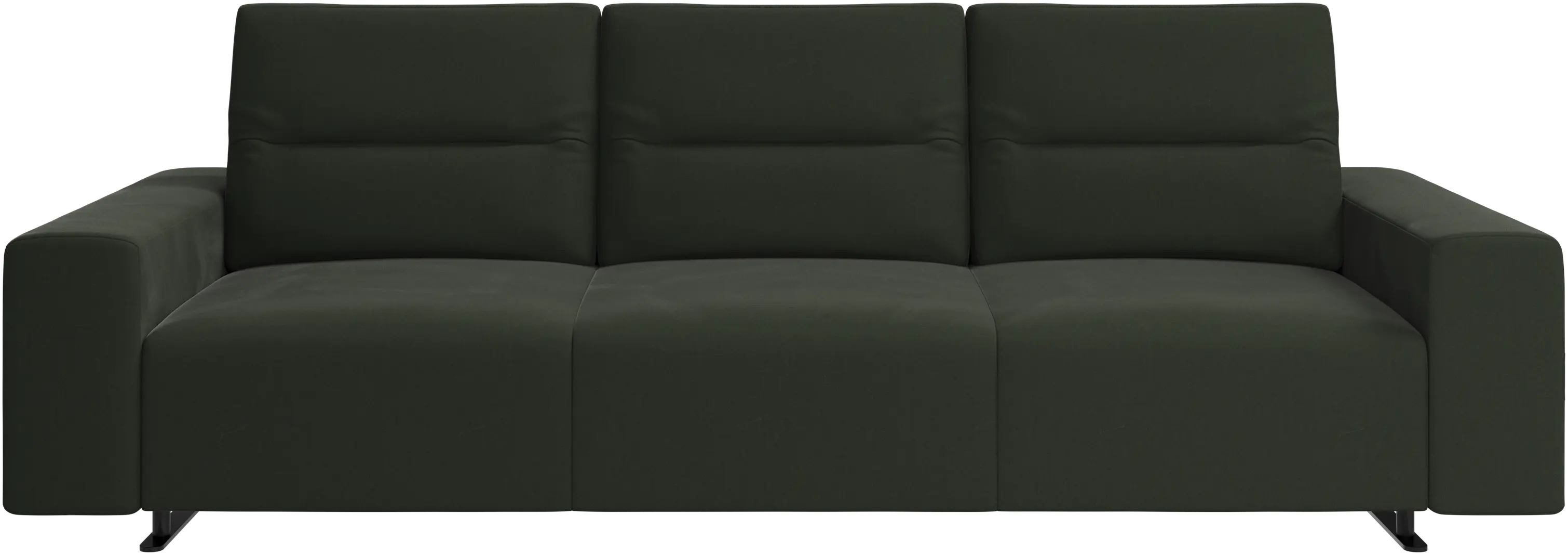Hampton sofa with adjustable back and storage on the left side