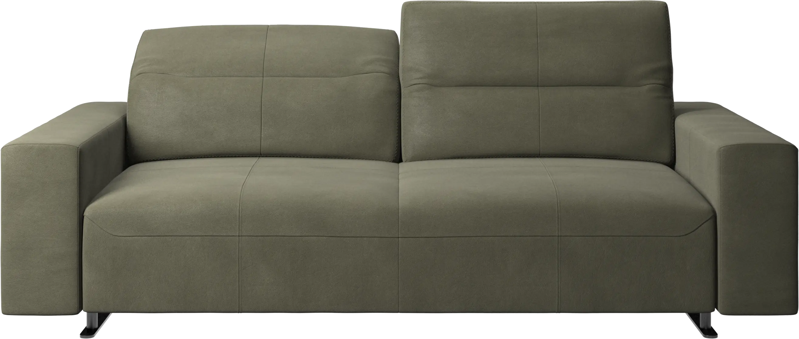 Hampton sofa with adjustable back and storage on the left side