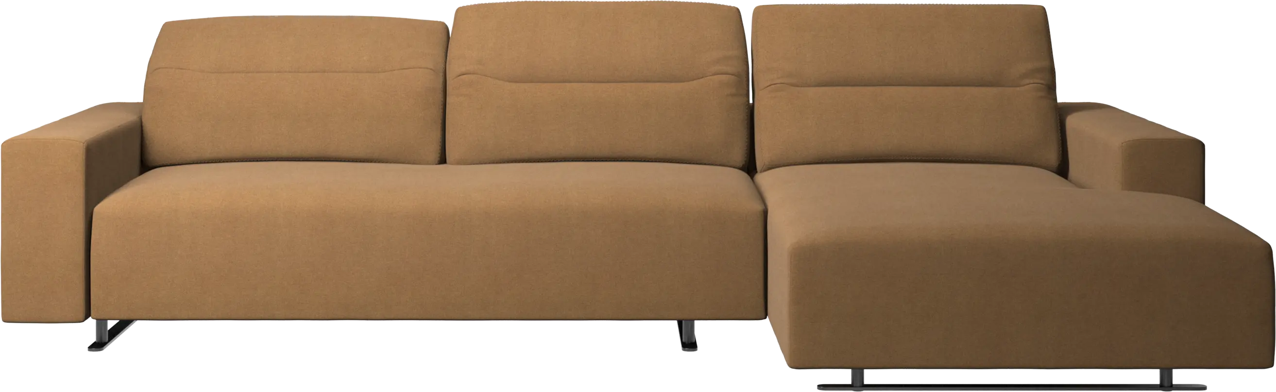 Hampton sofa with adjustable back, resting unit and storage both sides