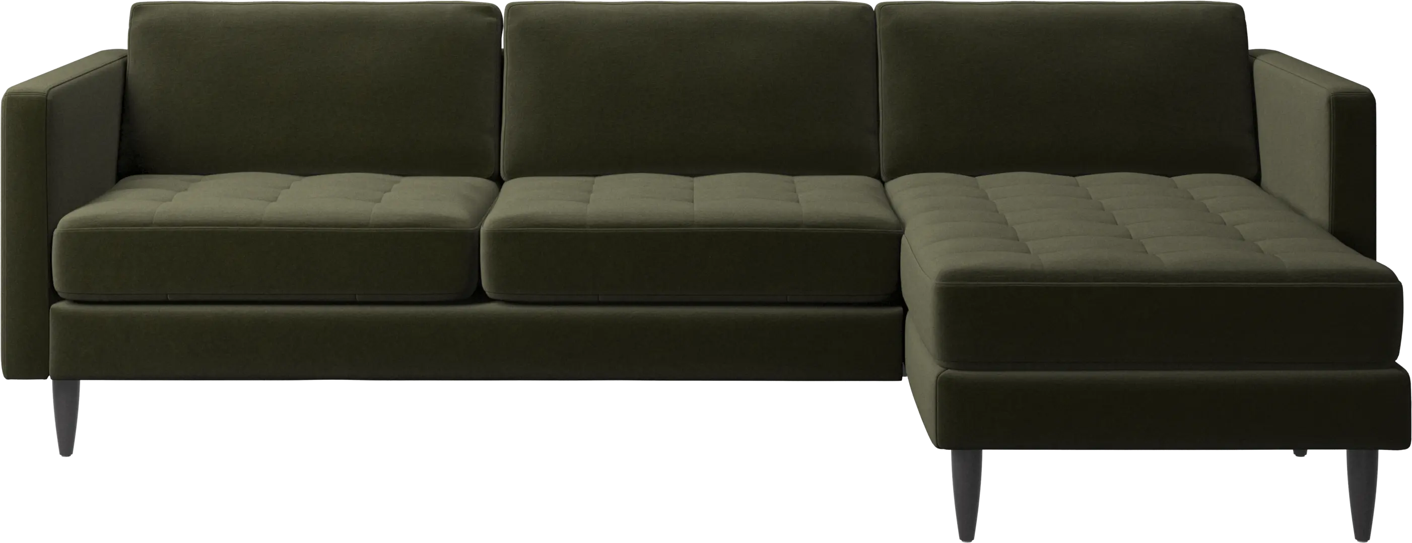 Osaka sofa with resting unit, tufted seat