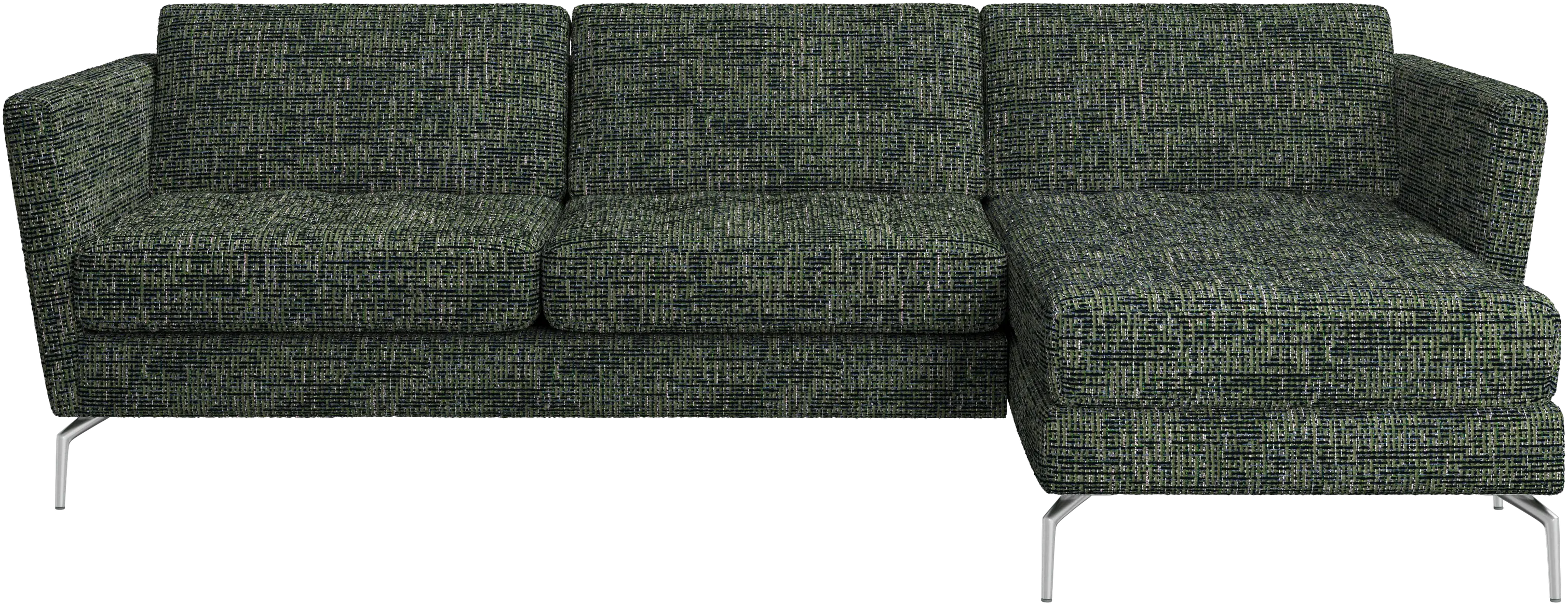 Osaka sofa with resting unit, tufted seat