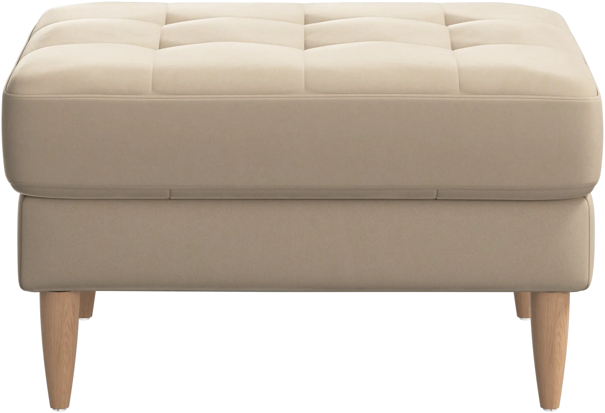 Osaka footstool, tufted seat
