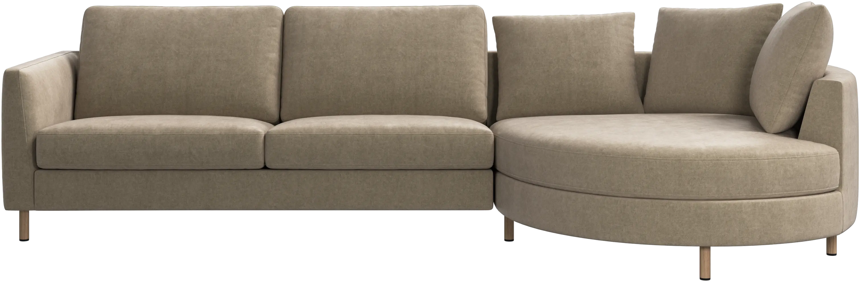 Sofá Indivi con módulo chaise-longue a la derecha