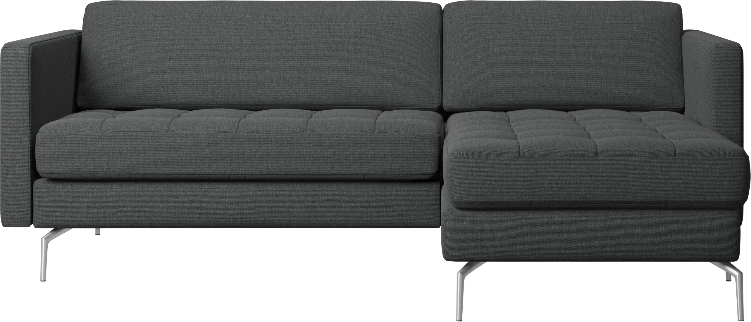 Osaka sofa with resting unit, tufted seat