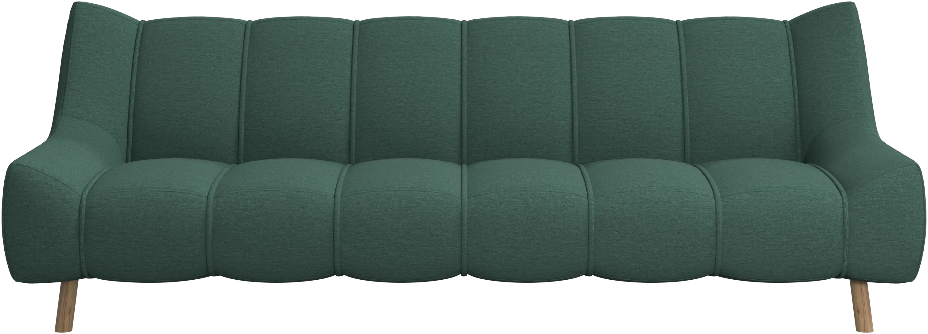 Nawabari 3 seater sofa, wooden leg