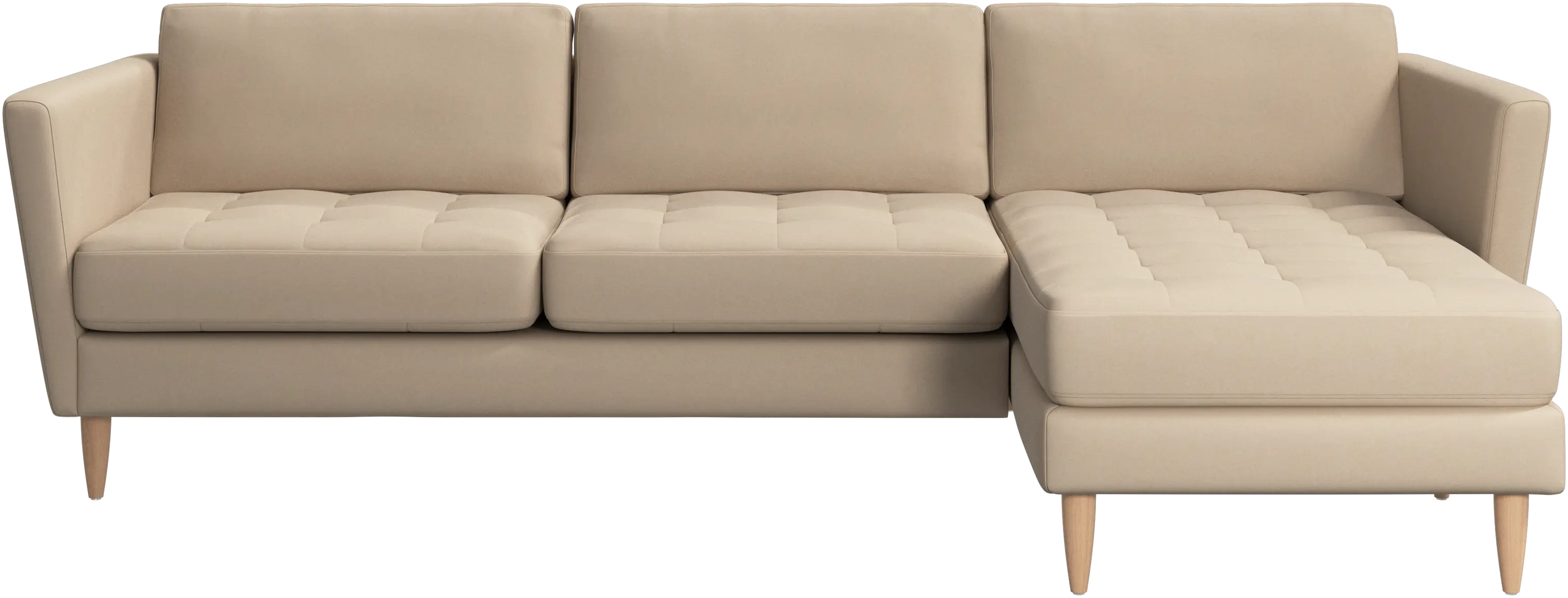 Osaka sofa with resting unit, tufted seat